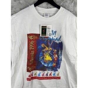 NWT Vintage 96' Atlanta Olympics Summer Games T-Shirt Mens XL 90s USA New